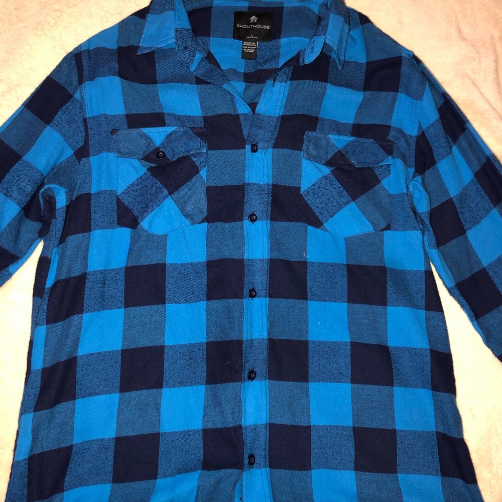Men’s blue shouthouse flannel